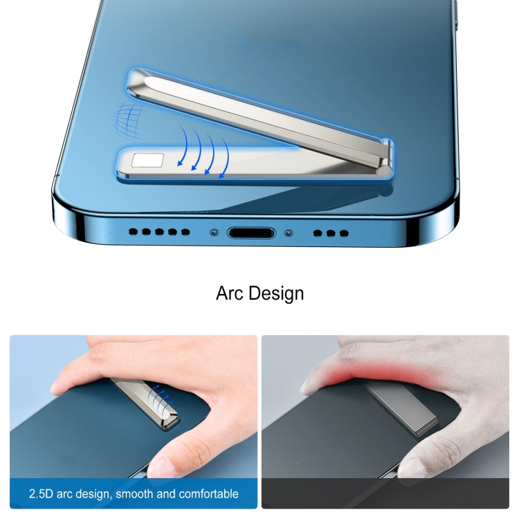 Oatsbasf 03654 Mini Mobile Phone Holder Back Sticker Portable Folding Desktop Multifunctional Magnetic Stand(Grey) - HoMEdemic™ 