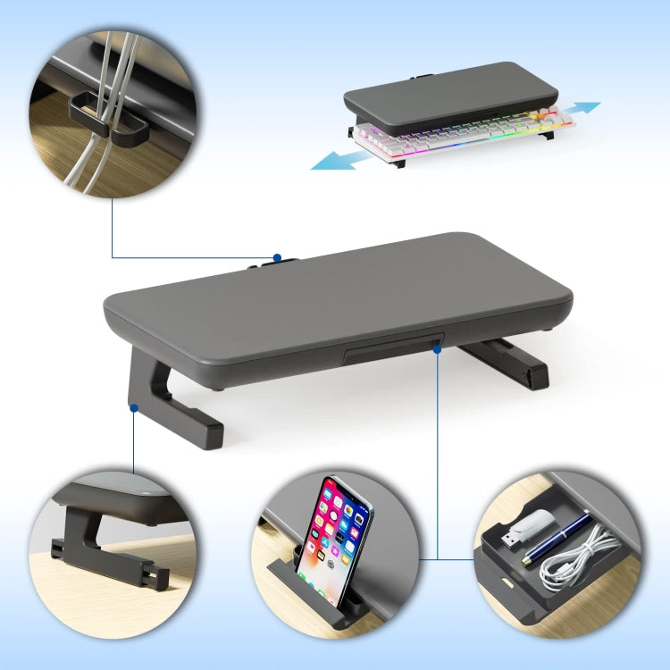 Oimaster Monitor Stand Riser Adjustable Height Laptop Bracket With Storage Drawer, Spec: Basic - HoMEdemic™ 