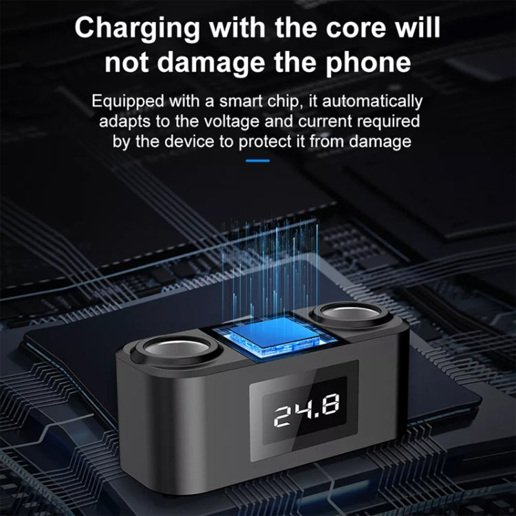 One To Four PD+QC Car Cigarette Lighter Multi-Port Mobile Phone Charger - HoMEdemic™ 