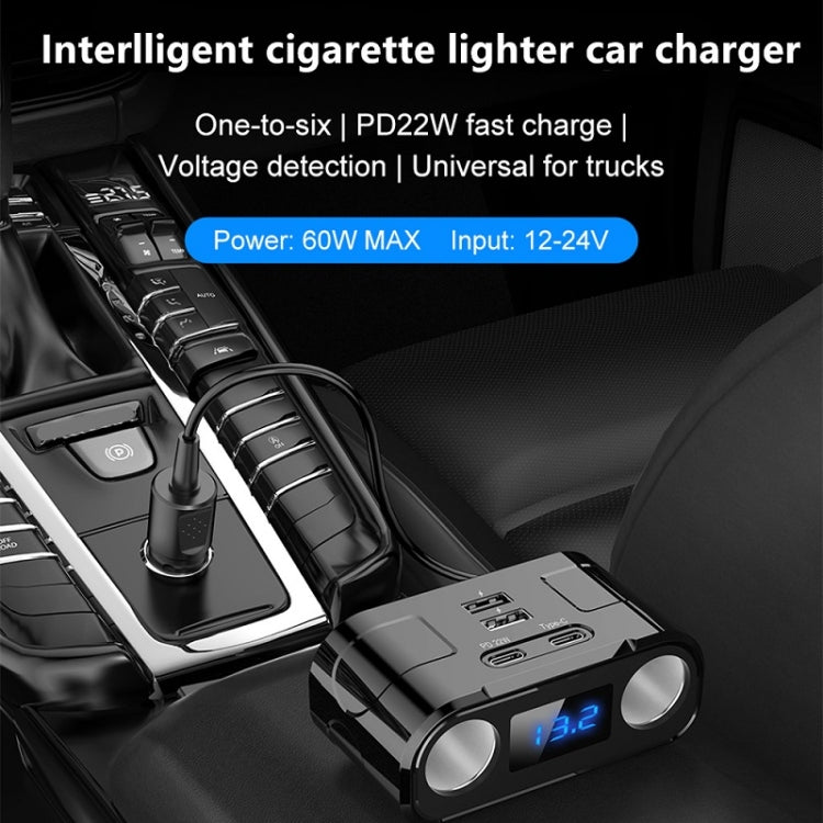 One to Four Car Charger Multifunctional Adapter Expansion Port - HoMEdemic™ 