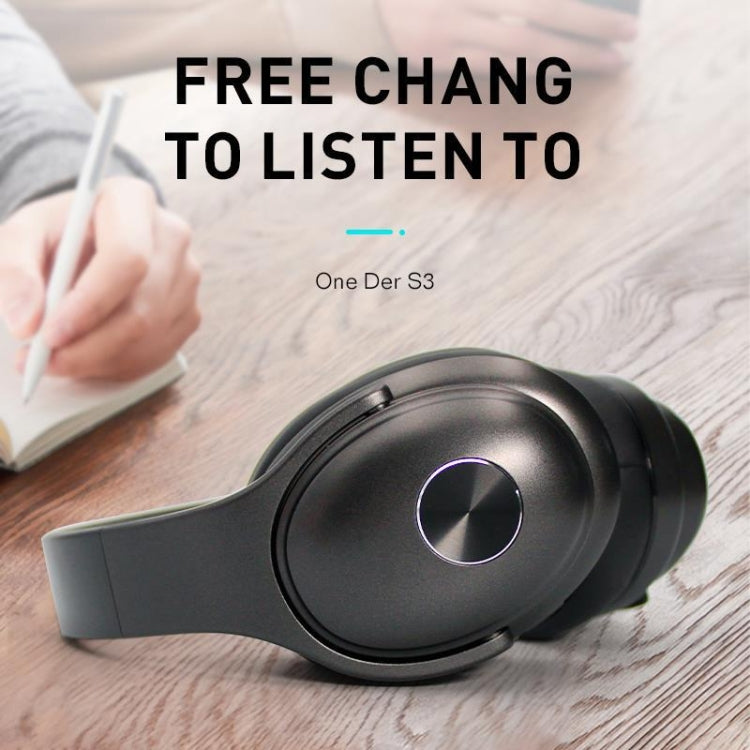 OneDer S3 2 in1 Headphone & Speaker Portable Wireless Bluetooth Headphone Noise Cancelling Over Ear Stereo(Black) - HoMEdemic™ 
