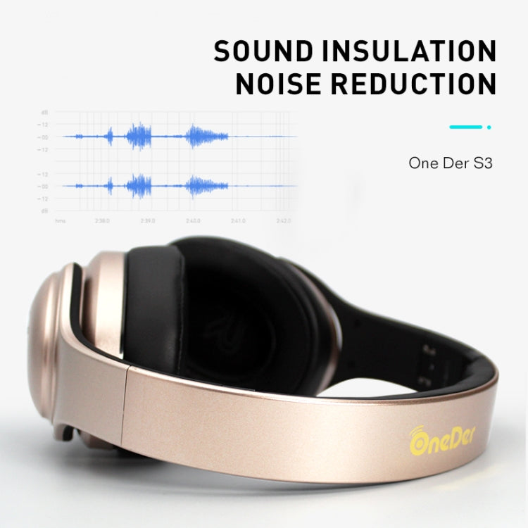 OneDer S3 2 in1 Headphone & Speaker Portable Wireless Bluetooth Headphone Noise Cancelling Over Ear Stereo(Black) - HoMEdemic™ 