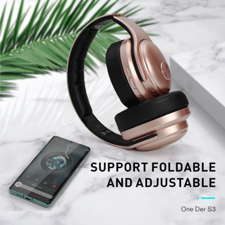 OneDer S3 2 in1 Headphone & Speaker Portable Wireless Bluetooth Headphone Noise Cancelling Over Ear Stereo(Black) - HoMEdemic™ 