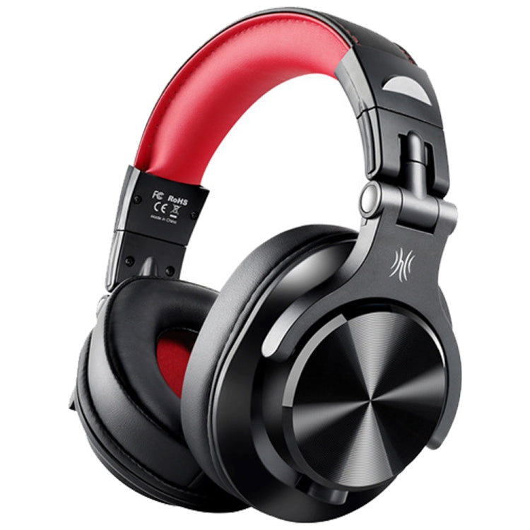 OneOdio A71 Head-mounted Noise Reduction Wired Headphone with Microphone (Black Red) - HoMEdemic™ 