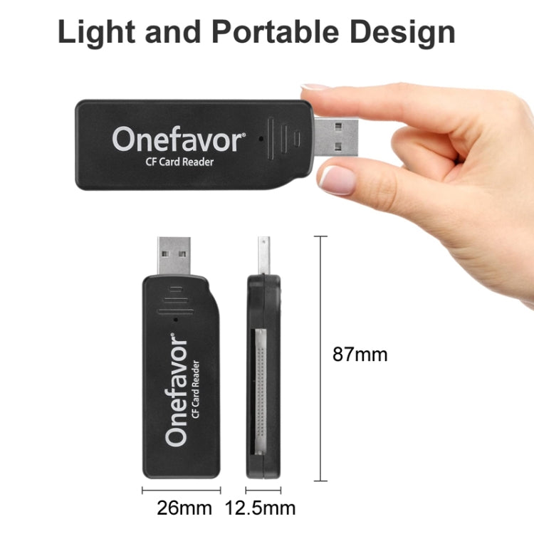 Onefavor USB2.0 High Speed Read And Write CF Card Reader, Model: USB Interface - HoMEdemic™ 