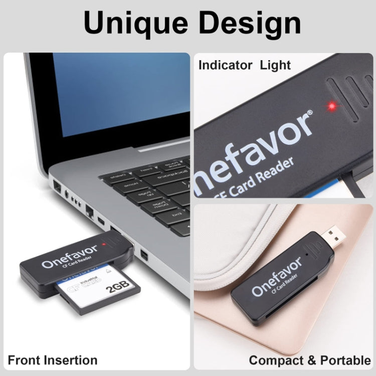Onefavor USB2.0 High Speed Read And Write CF Card Reader, Model: USB Interface - HoMEdemic™ 
