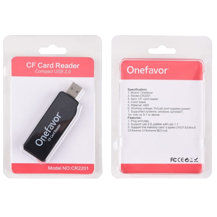Onefavor USB2.0 High Speed Read And Write CF Card Reader, Model: USB Interface - HoMEdemic™ 
