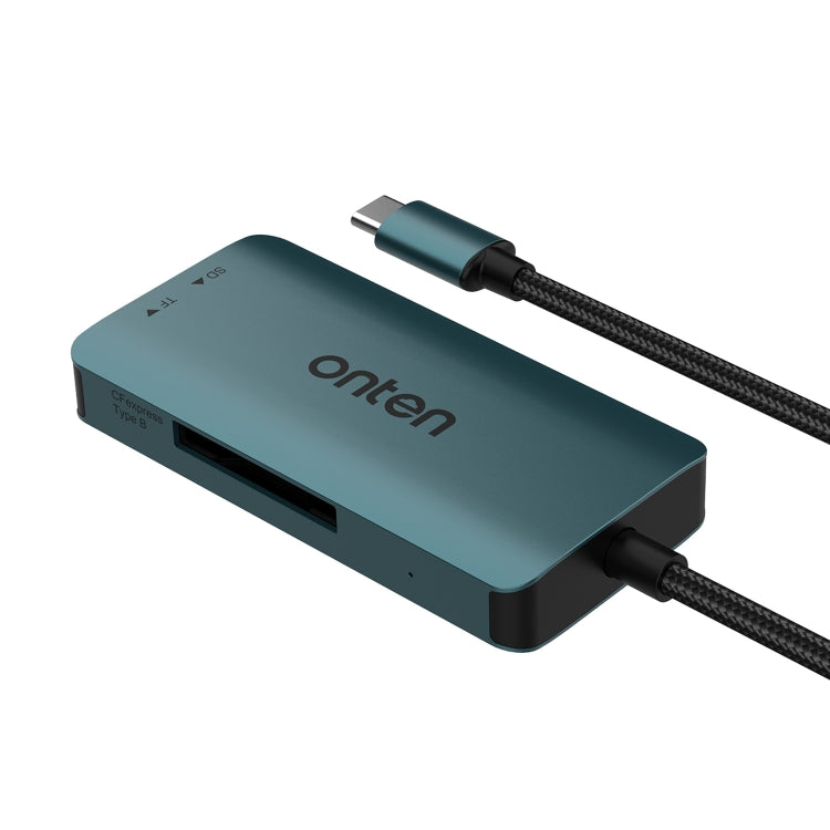 Onten C11 3 in 1 USB-C / Type-C to CFepress Type-B & SD & TF Card Reader(Pine Green) - HoMEdemic™ 