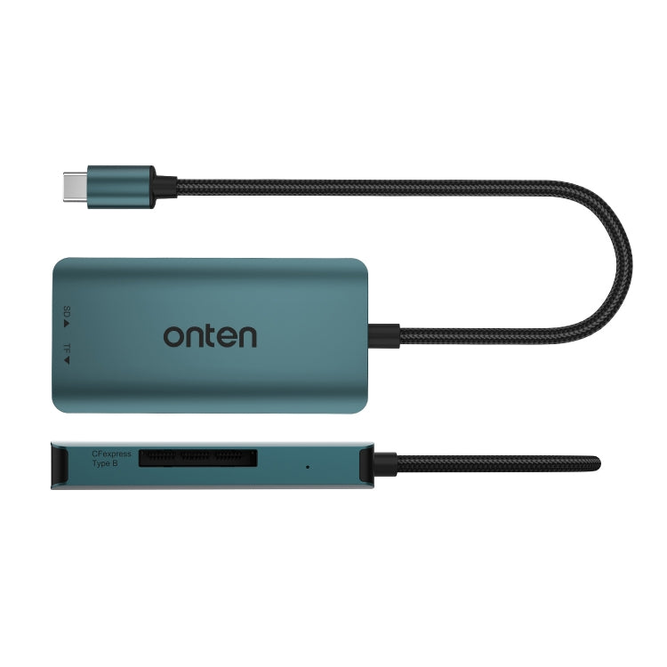 Onten C11 3 in 1 USB-C / Type-C to CFepress Type-B & SD & TF Card Reader(Pine Green) - HoMEdemic™ 
