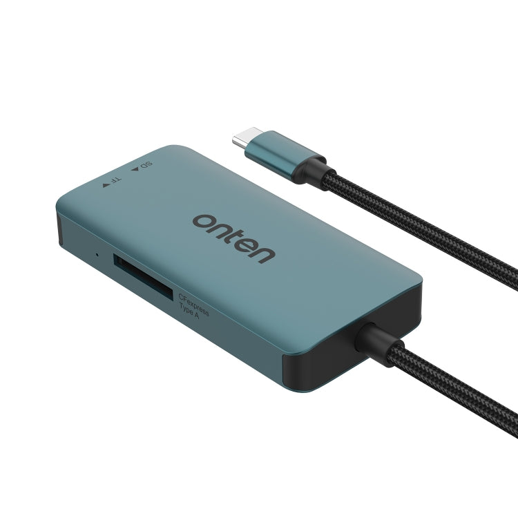Onten C12 3 in 1 USB-C / Type-C to CFepress Type-A & SD & TF Card Reader(Pine Green) - HoMEdemic™ 