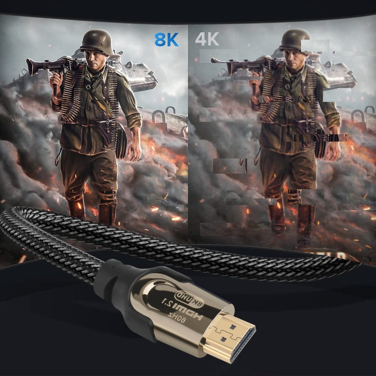 Onten HD180 HDMI 2.1 Version 8K HD Audio Cable, Length:3m(Black) - HoMEdemic™ 