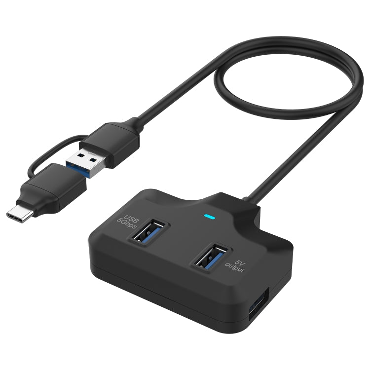 Onten OTN-UCA2310 4 in 2 USB-C / Type-C + USB3.0 4-Ports HUB Docking Station - HoMEdemic™ 