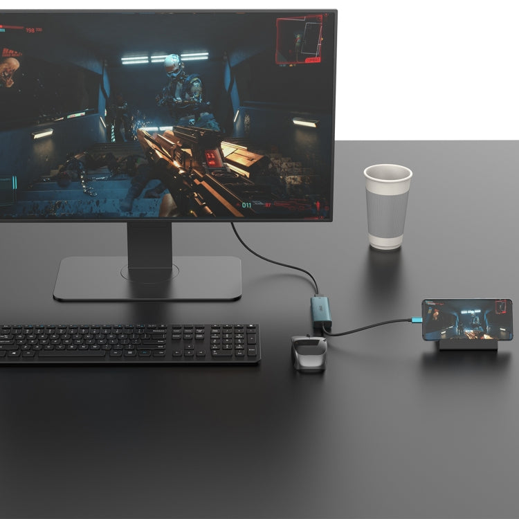 Onten UC123 5 in 1 USB-C / Type-C to HDMI + USB3.0 HUB Docking Station with 5V Input - HoMEdemic™ 