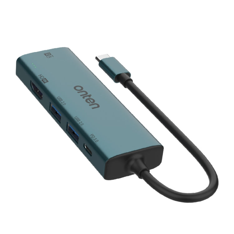 Onten UC126 5 in 1 USB-C / Type-C to Dual HDM I+ USB2.0 + PD3.0 Multi-function HUB Docking Station - HoMEdemic™ 