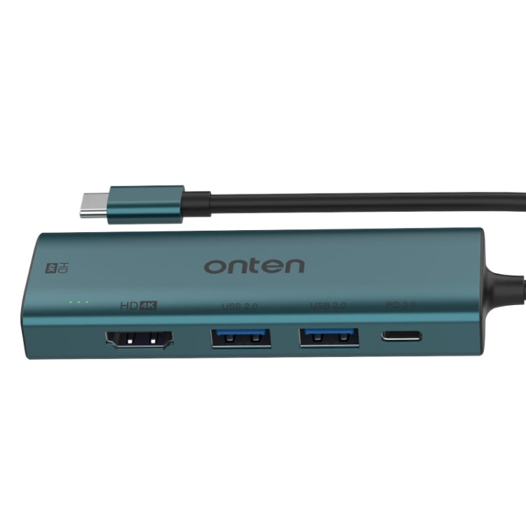 Onten UC126 5 in 1 USB-C / Type-C to Dual HDM I+ USB2.0 + PD3.0 Multi-function HUB Docking Station - HoMEdemic™ 