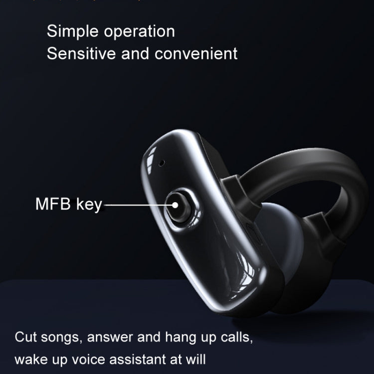 OpenBuds P2 Clip-On Bone Conduction Bluetooth Earphone Sports Music Wireless Earphone(White) - HoMEdemic™ 