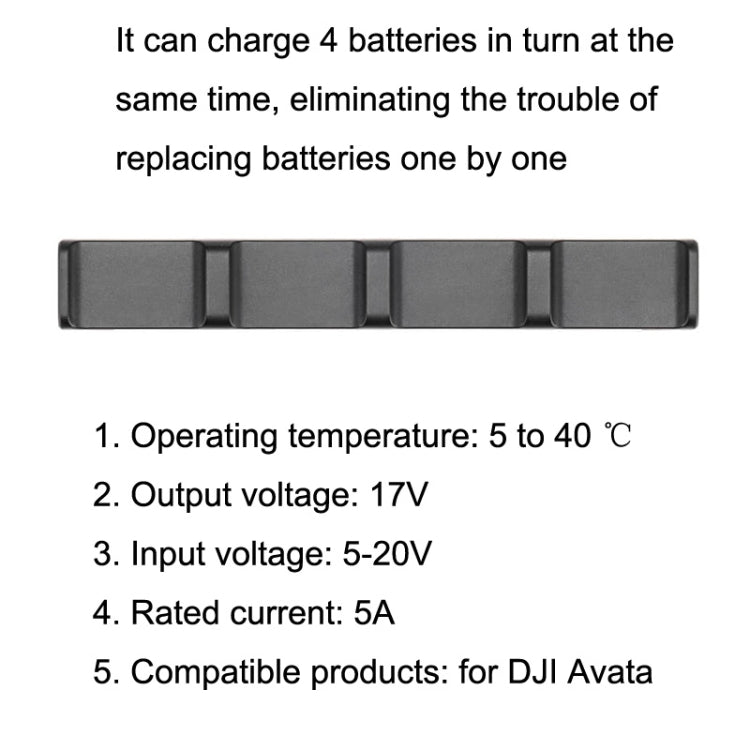Original DJI Avata Charge Housekeeper 4 Batteries Charger - HoMEdemic™ 