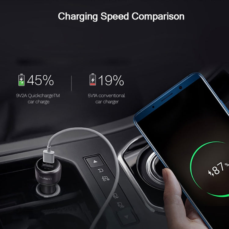 Original Huawei CP31 18W Max Dual USB Port Fast Charging Car Charger (Grey) - HoMEdemic™ 