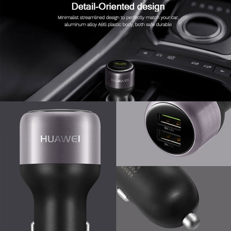Original Huawei CP31 18W Max Dual USB Port Fast Charging Car Charger (Grey) - HoMEdemic™ 