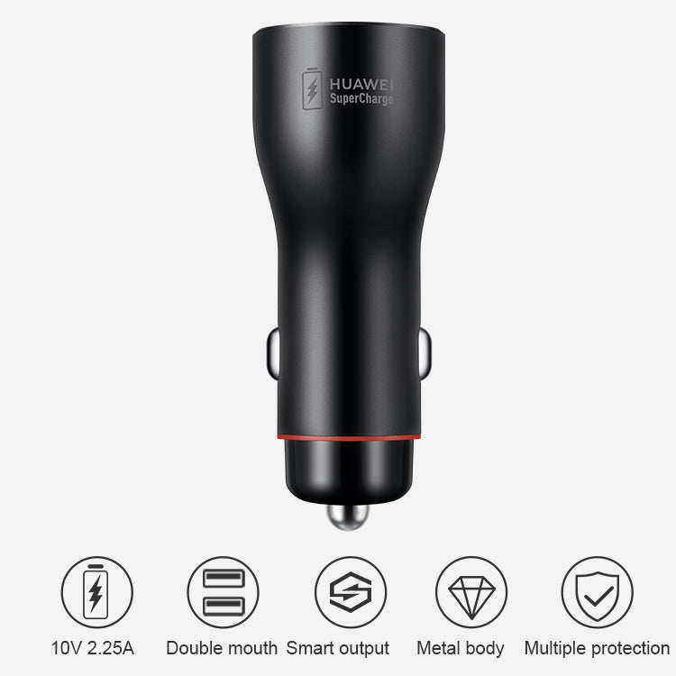 Original Huawei CP36 Dual USB Super Fast Charging Car Charger (Max 22.5W SE) (Dark Gray) - HoMEdemic™ 