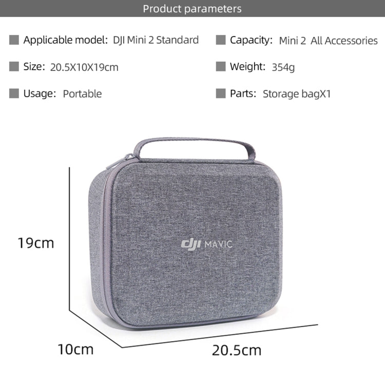 Original Portable Waterproof Nylon Box Case Storage Bag for DJI Mini 2 Drone(Grey) - HoMEdemic™ 