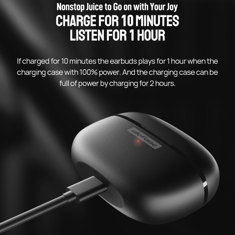 Original Ulefone Buds TWS True Wireless Bluetooth Earphone(Black) - HoMEdemic™ 