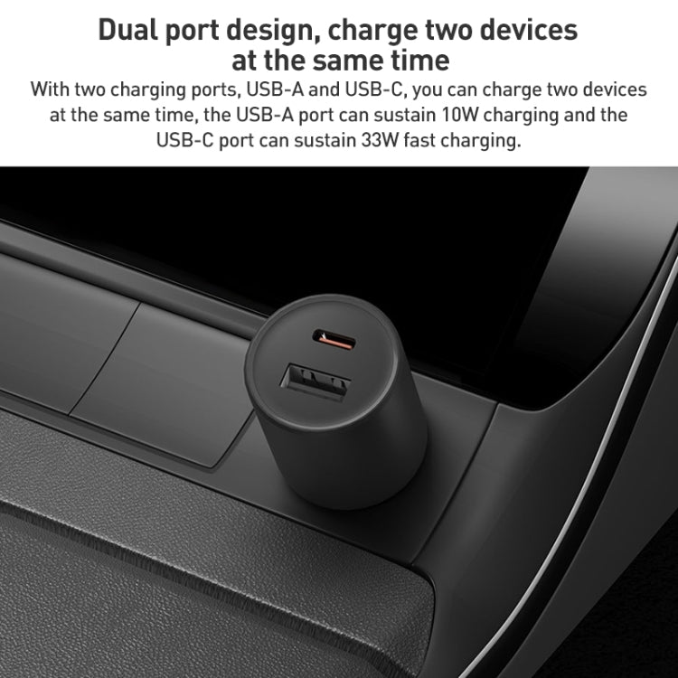 Original Xiaomi 43W Dual Ports USB + USB-C / Type-C Car Charger 1A1C(Black) - HoMEdemic™ 