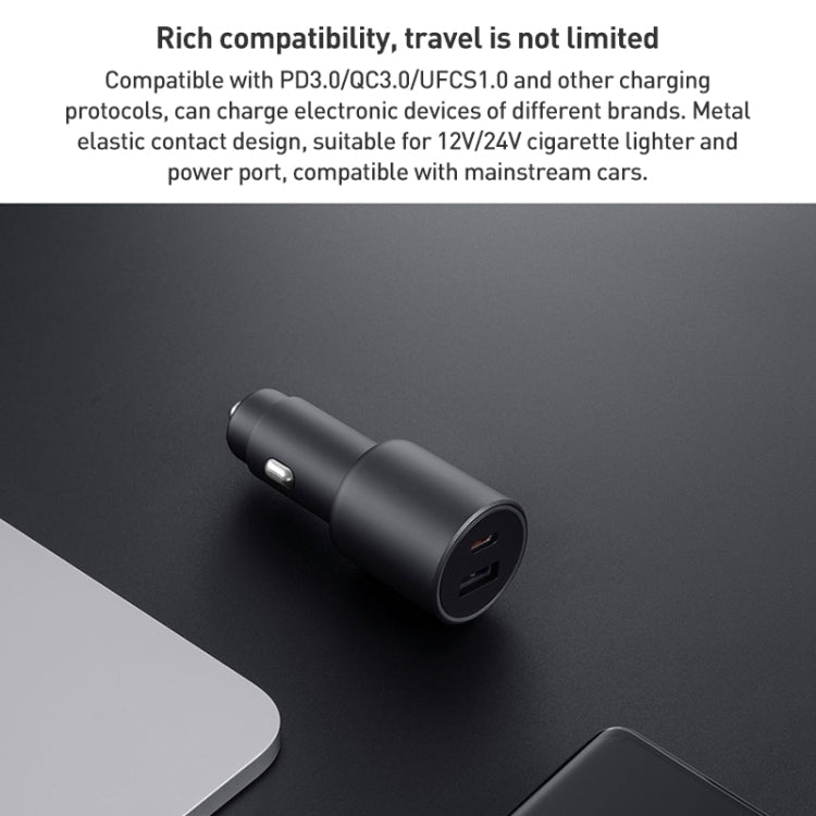 Original Xiaomi 43W Dual Ports USB + USB-C / Type-C Car Charger 1A1C(Black) - HoMEdemic™ 