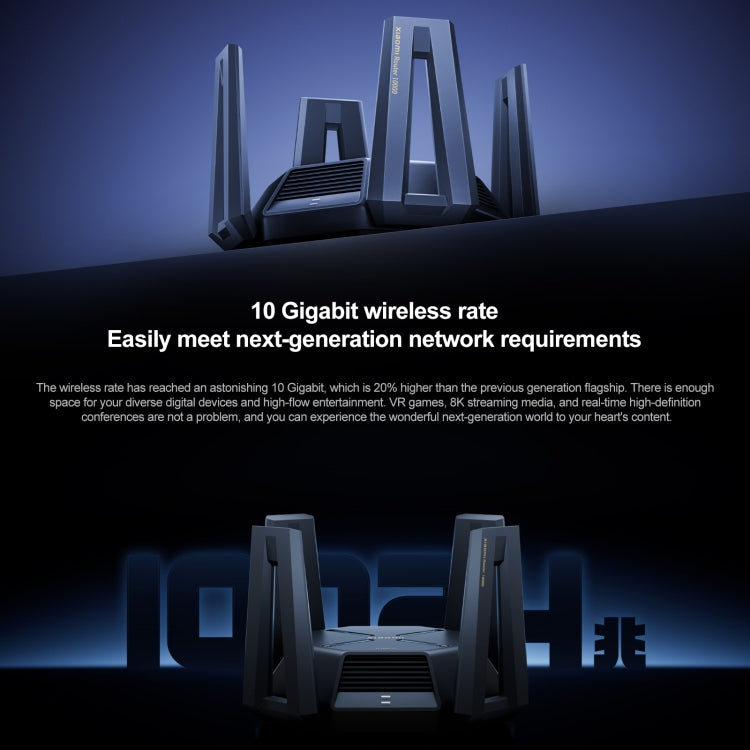 Original Xiaomi WiFi Router 10 Gigabit Tri-Band Wireless Mesh Network Game Acceleration Repeater, US Plug - HoMEdemic™ 