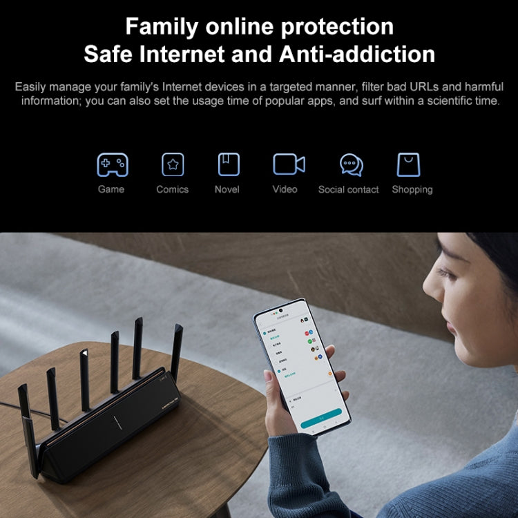 Original Xiaomi WiFi Router BE7000 8-channel Independent Signal Amplifier 1GB Memory, US Plug - HoMEdemic™ 