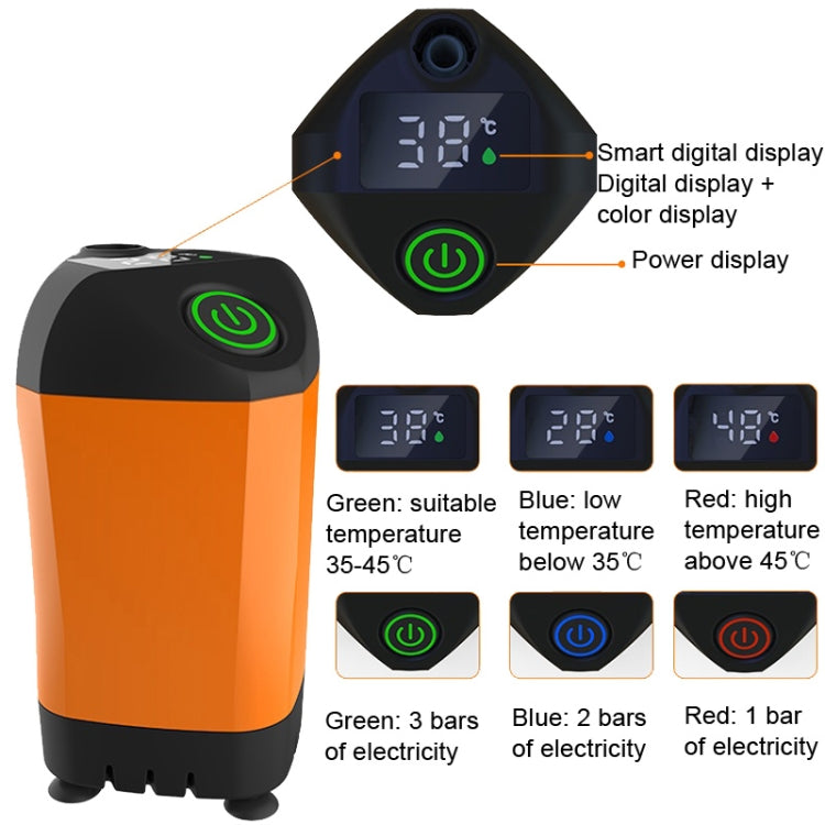Outdoor Bath Artifact Field Dormitory Simple Electric Shower, Specification: Digital Display 7800mAh - HoMEdemic™ 