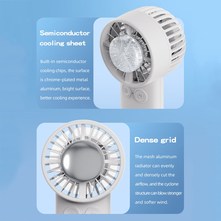 Outdoor Handheld Ice Air Conditioning Fan Astronaut Night Light Semiconductor Cooling Fan(Light Blue) - HoMEdemic™ 