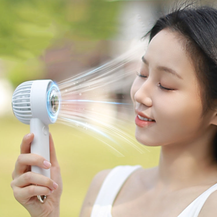 Outdoor Handheld Ice Air Conditioning Fan Astronaut Night Light Semiconductor Cooling Fan(Light Blue) - HoMEdemic™ 