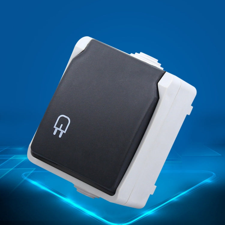 Outdoor IP44 Waterproof Power Socket with Cover, EU Plug - HoMEdemic™ 