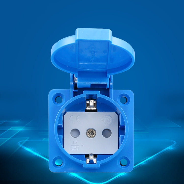 Outdoor IP44 Waterproof Socket with Cover, EU Plug - HoMEdemic™ 