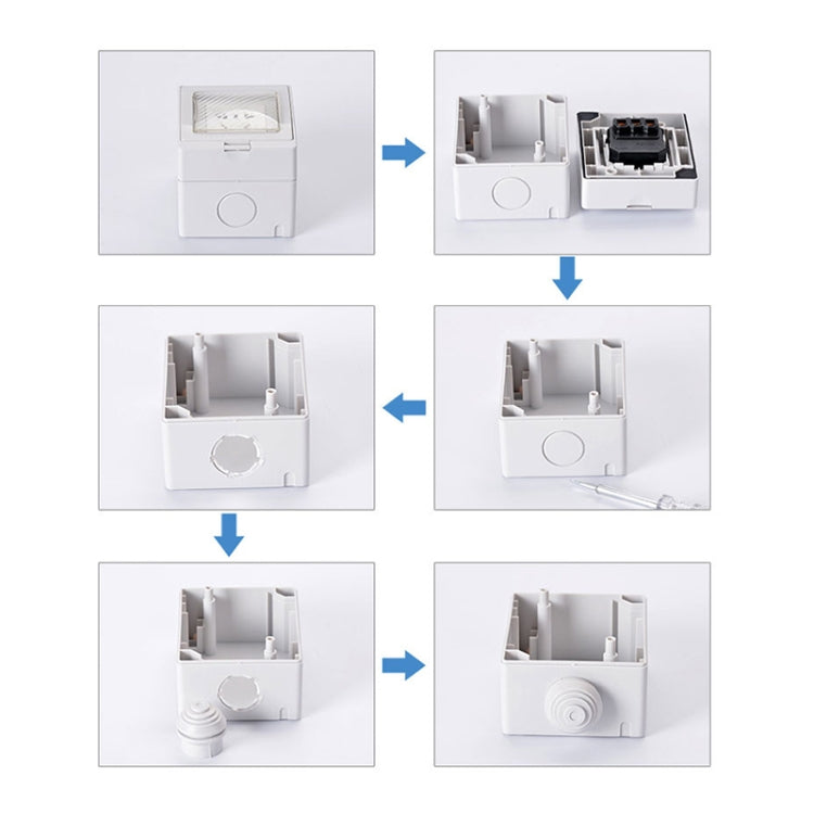 Outdoor IP55 Waterproof Double-connection Socket, EU Plug - HoMEdemic™ 