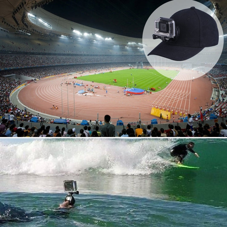 Outdoor Sun Hat Topi Baseball Cap with Camera Stand Holder Mount for GoPro & SJCAM & Xiaomi Xiaoyi Sport Action Camera - HoMEdemic™ 