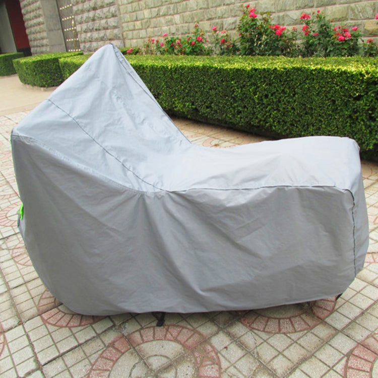 Outdoor Universal Anti-Dust Sunscreen Waterproof Electric Bike And Bike Aluminum Film Flocking Cover with Warning Strips, Fits Bike up to 1.7m(67 inch) in Length, L Size: 183x89x122cm, L: 183x89x122cm - HoMEdemic™ 