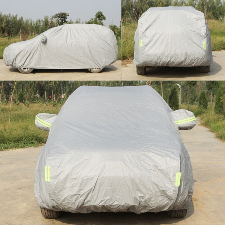 Oxford Cloth Anti-Dust Waterproof Sunproof Flame Retardant Breathable Indoor Outdoor Full Car Cover Sun UV Snow Dust Resistant Protection SUV Car Cover with Warning Strips, Fits Cars up to 5.1m(199 inch) in Length                                       ... - HoMEdemic™ 