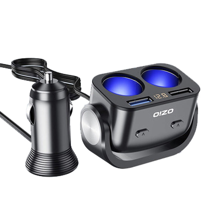 Ozio Car Charger Cigarette Lighter Conversion Plug, Model: Y48QA Black All Agreement Flash Charge - HoMEdemic™ 