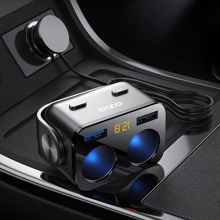 Ozio Car Charger Cigarette Lighter Conversion Plug, Model: Y48QA Black All Agreement Flash Charge - HoMEdemic™ 