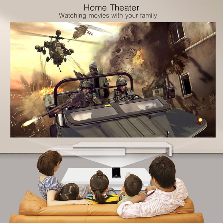 P09 Portable 4K Ultra HD DLP Mini Smart Projector with Infrared Remote Control, Amlogic S905X 4-Core A53 up to 1.5GHz Android 6.0, 1GB+8GB, Support 2.4G/5G WiFi, Bluetooth, TF Card - HoMEdemic™ 