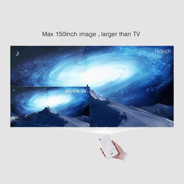P09 Portable 4K Ultra HD DLP Mini Smart Projector with Infrared Remote Control, Amlogic S905X 4-Core A53 up to 1.5GHz Android 6.0, 1GB+8GB, Support 2.4G/5G WiFi, Bluetooth, TF Card - HoMEdemic™ 