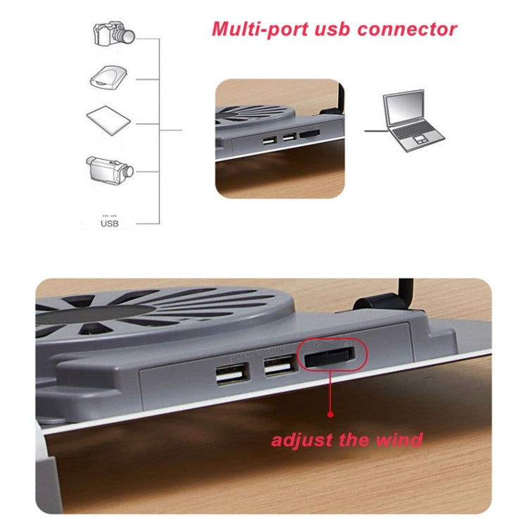 P3 Adjustable Aluminum Foldable Portable Laptop Notebook Fan Stand Bracket - HoMEdemic™ 