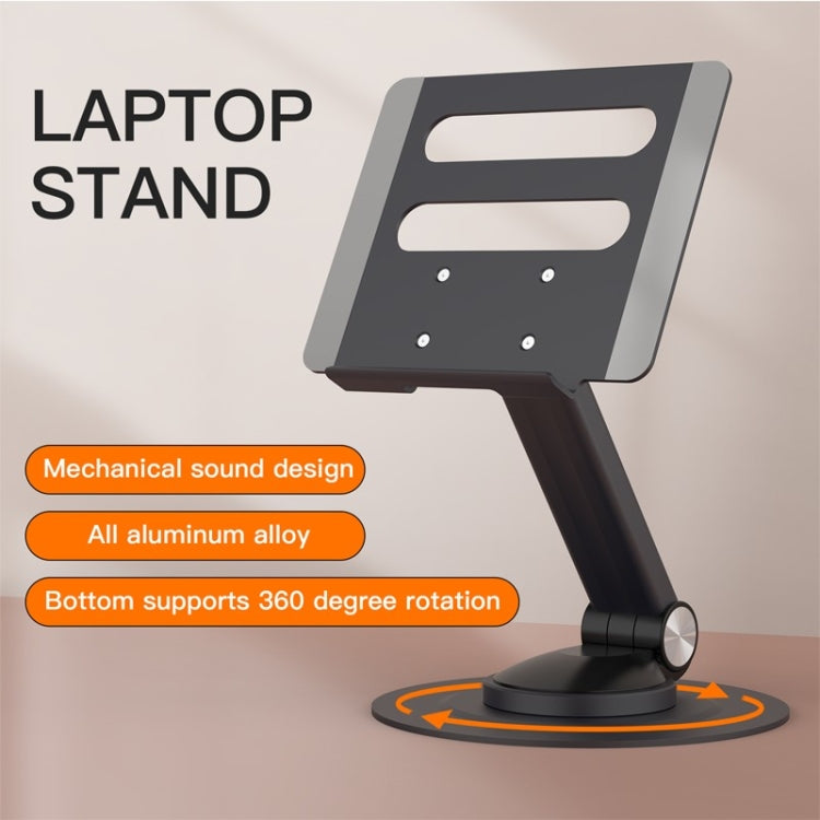 P4 360 Degrees Rotating Aluminum Metal Riser Tablet Laptop PC Stand Holder - HoMEdemic™ 