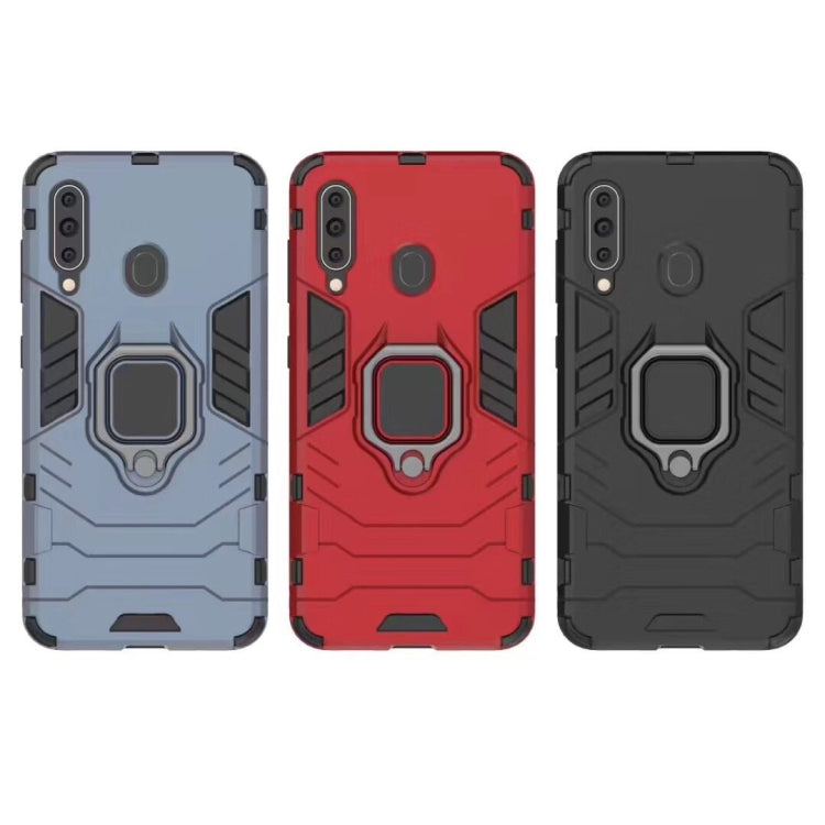 PC + TPU Shockproof Protective Case for Galaxy A60, with Magnetic Ring Holder, For Galaxy A60 - HoMEdemic™ 