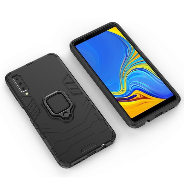 PC + TPU Shockproof Protective Case for Galaxy A70, with Magnetic Ring Holder, For Galaxy A70 - HoMEdemic™ 