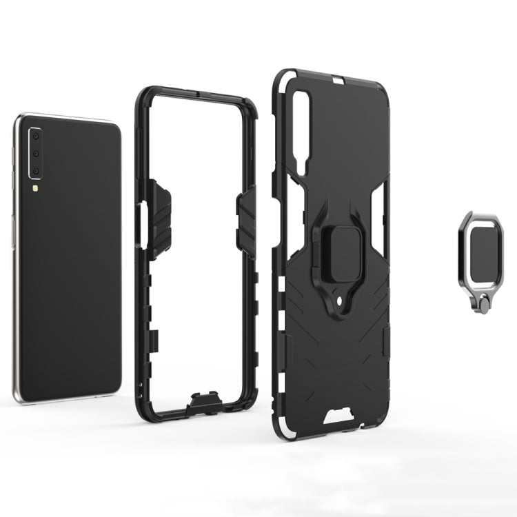 PC + TPU Shockproof Protective Case for Galaxy A70, with Magnetic Ring Holder, For Galaxy A70 - HoMEdemic™ 