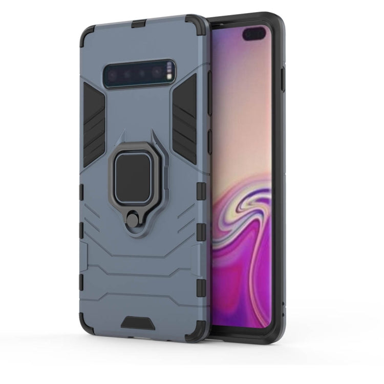 PC + TPU Shockproof Protective Case for Samsung Galaxy S10 Plus, with Magnetic Ring Holder, For Galaxy S10 Plus, For Samsung Galaxy S10 Plus - HoMEdemic™ 