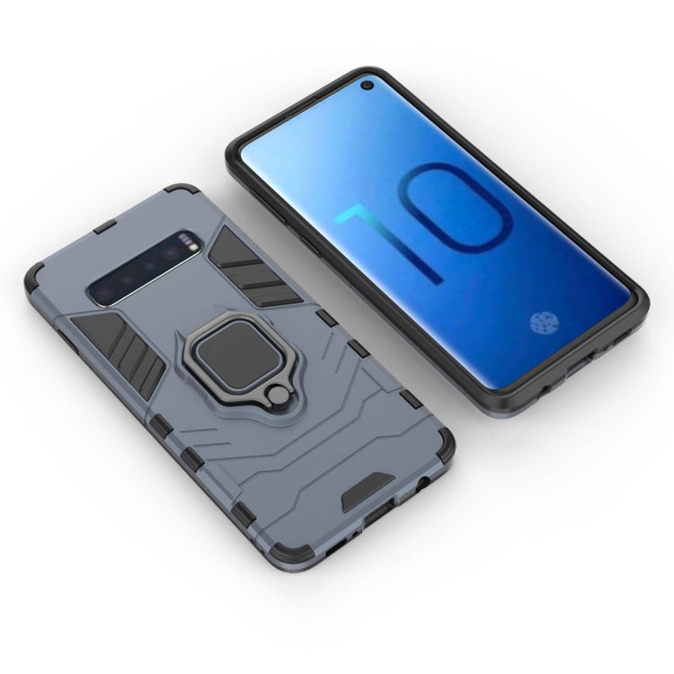 PC + TPU Shockproof Protective Case for Samsung Galaxy S10, with Magnetic Ring Holder, For Galaxy S10, For Samsung Galaxy S10 - HoMEdemic™ 